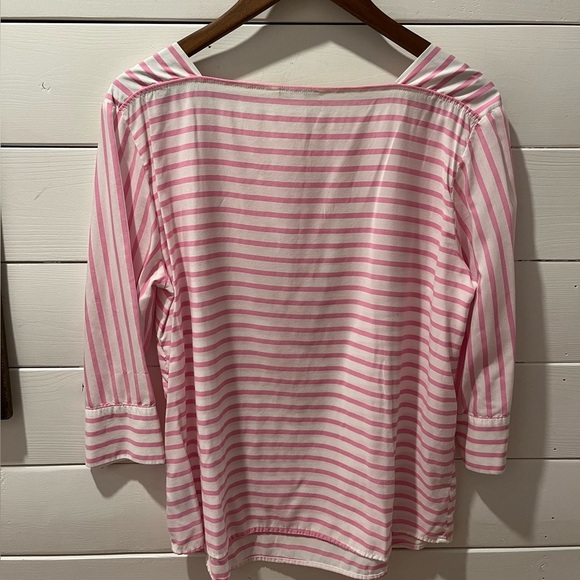 Tom Tailor stripped White & pink  blouse size Xl - Picture 9 of 9